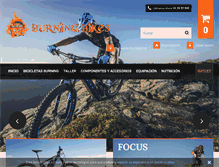 Tablet Screenshot of burningbikes.com
